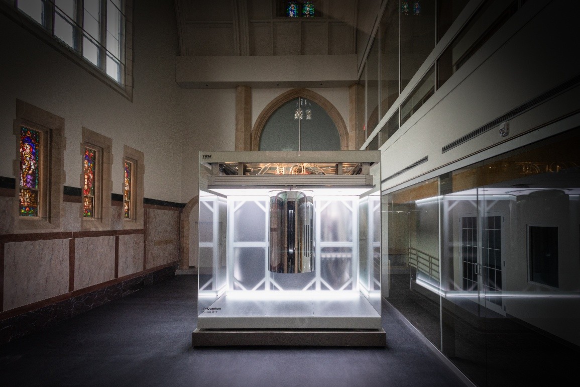 IBM’s Quantum System One at RPI. Courtesy RPI.