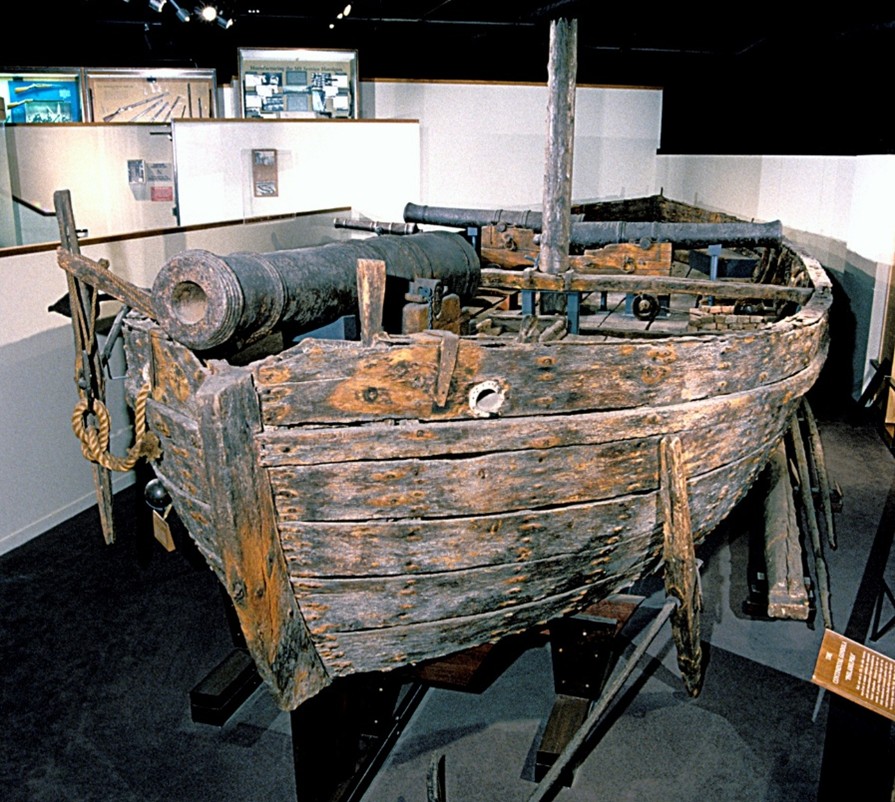 The gunboat Philadelphia was constructed at the Skenesborough shipyard and was launched on September 3, 1776.