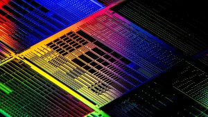 A quantum photonic chip. Courtesy PsiQuantum